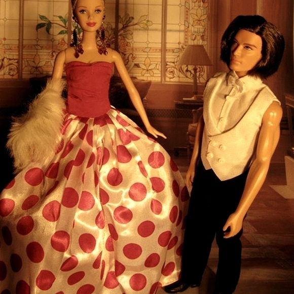 NEW OOAK ELEGANT DRESSED BARBIE DOLL W/ UPDOS IN GOWNS & ACCESSORIES $175 EACH - Picture 2 of 16